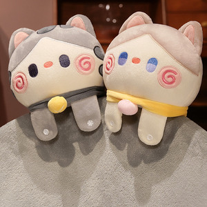 Dễ Thương Mềm Mèo Gối 2 Trong 1 Du Lịch Mèo Chăn Gối Trẻ Em Chăn Sofa Đệm - Product Image 3