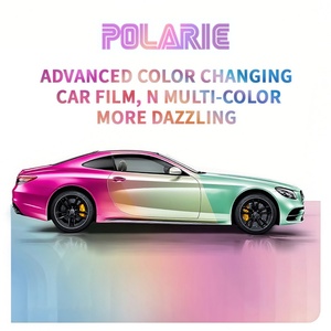 Chrome Car Film Glossy Matte Body PVC PET Car Vinyl Wrap Car Sticker Colorful Laser Film - Product Image 2