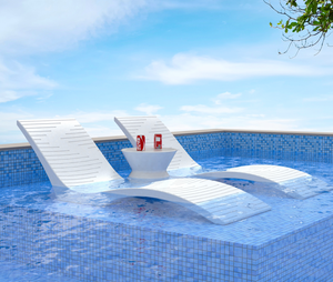 Chaise longue en plastique dans l'eau Chaise longue pour <span class=keywords><strong>piscine</strong></span> Chaise longue ergonomique imperméable Chaise longue pour hôtel Lot <span class=keywords><strong>de</strong></span> 2 chaises <span class=keywords><strong>de</strong></span> <span class=keywords><strong>piscine</strong></span> - Product Image 3
