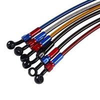 Manguera de Freno Trenzada de Acero Inoxidable, Manguera de Control Hidráulico para Motocicleta, Línea de Embrague de Acero para Automóvil, Color Personalizado, Conector Banjo