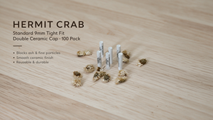 ไส้กรองเซรามิกสำหรับกัญชาแบบ Hermit Crab ขนาด 9 มม. พร้อมถ่านกัมมันต์ 100 ชิ้น ใช้ซ้ำได้ - Product Image 4