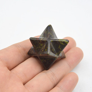 Hongzhuo Wholesale Lot 17pcs Black Obsidian Multi-Color Carved Gemstone 1 Inch Merkaba Star Healing Sacred Geometry <strong>Chakra</strong> <strong>Stone</strong> Crafts - Product Image 6