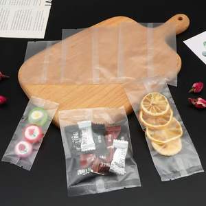 Wholesale Recyclable <b>Transparent</b> PE Plastic Zipper <b>Bags</b> Embossed Packaging for Dried Fruits Candies Chocolates Exhibitions - Product Image 2