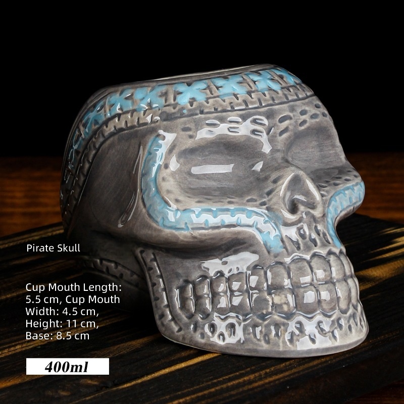 Pirate skull gray 400ml