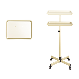 Chariot <span class=keywords><strong>de</strong></span> salon <span class=keywords><strong>de</strong></span> coiffure moderne à hauteur réglable avec roues à plateau en or Chariot <span class=keywords><strong>de</strong></span> travail Mobilier <span class=keywords><strong>de</strong></span> salon contemporain - Product Image 1