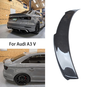 Aileron arrière style V en fibre de carbone véritable pour A3 S3 RS3 8V 2013-2020 - Product Image 2