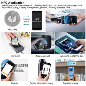 Mẫu miễn phí nhà máy giá không thấm nước vòng nhỏ RFID dán nhãn giấy lập trình 213 215 216 chip RFID NFC Tag Sticker - Product Image 5