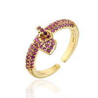 Modeschmuck Ringe Verstellbare Verlobung Benutzer definierte klobige Ringe für Mädchen Frauen Herr des Kristalls Vintage Herz ringe