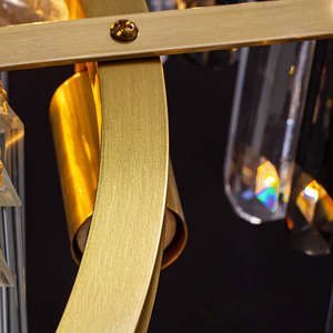 Modern lighting <b>black</b> gold ceiling luxury crystal metal Chandeliers Pendant <b>Lights</b> for <b>living</b> <b>room</b> - Product Image 4