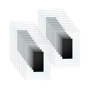 Porte-panneaux magnétique 8 1/2 x 11 pouces, lot de 20, porte-documents magnétiques rigides pour cadre photo, <span class=keywords><strong>casier</strong></span>/réfrigérateur, bureau - Product Image 1
