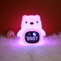 Smart RGB Ours Sommeil Haut-Parleur Blanc Bruit Nuit Réveil Décoratif Portable Sommeil Machine pour Enfants DC Smart Digital