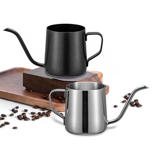 Cafetera <span class=keywords><strong>de</strong></span> Teflón Negra con Boquilla Larga y Estrecha <span class=keywords><strong>de</strong></span> Acero Inoxidable, 250/350/600 ml, para Verter Café, Tetera - Product Image 2