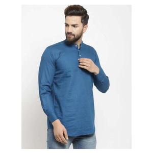 Kurta en coton pour homme, coupe classique, confortable, tendance, séchage rapide, idéal pour les fêtes d'hiver et d'été, nouvelle arrivée - Product Image 1