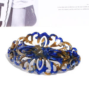 Barrettes bouclées en acétate de tortue, accessoire pour décorer les <span class=keywords><strong>cheveux</strong></span>, 100 pièces, courbe, à la française, épaisses et accessoire de coiffure pour femmes - Product Image 2