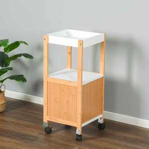 Multifunctionele Houten Lade <span class=keywords><strong>Trolley</strong></span> Thee Kinderwagens Rollen Badkamer Organisatoren En Opslagkar - Product Image 6