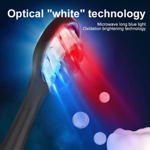 Brosse à dents électrique sonique à ultrasons OEM à lumière bleue pour blanchiment des dents, vente chaude - Product Image 4