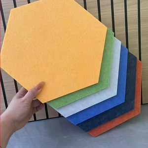 Panneau acoustique en feutre de fibre de polyester, imperméable, respirant, <span class=keywords><strong>thermocollant</strong></span>, décoratif, matériau absorbant le son - Product Image 4