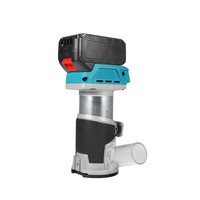 Router kayu tanpa kabel 21VCordless, alat listrik baterai tanpa sikat gagang listrik Edgeband Router tanpa kabel