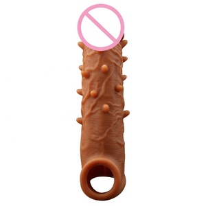 silicona líquida <span class=keywords><strong>de</strong></span> alargamiento <span class=keywords><strong>de</strong></span> pene manga con bola lazo para glande del pene extensor - Product Image 6