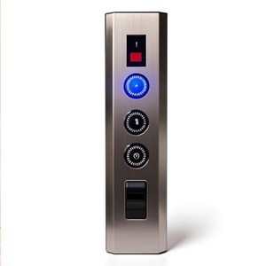 ปุ่มลิฟต์ 4 แถว โลหะ พลาสติก สวิตช์ไฟสีฟ้า อะไหล่ลิฟต์ - Product Image 1