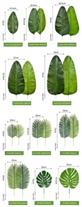 Juego de Hojas Tropicales Artificiales al por Mayor, Hojas de Monstera, Palma y Plátano para Fiestas, Decoración del Hogar y Arreglos Florales - Product Image 5