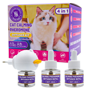 Kit diffuseur de phéromones apaisantes pour animaux de compagnie, pliable et moderne, type liquide chauffant, ornement d'intérieur pour le soulagement du stress chez les chats et les chiens - Product Image 5