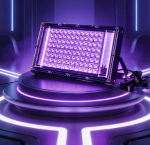 Lámpara <span class=keywords><strong>LED</strong></span> UV Ultravioleta de Luz Negra de 395nm, 50W, USB DC5V, Proyector <span class=keywords><strong>LED</strong></span> Fluorescente para Exteriores, Fiestas, Discotecas y Escenarios - Product Image 1