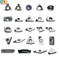 Plaquettes PCD avec trou central pour outils de travail du bois CNC, coupe diamantée pour aluminium, MDF, acrylique, matériaux composites, OEM ODM