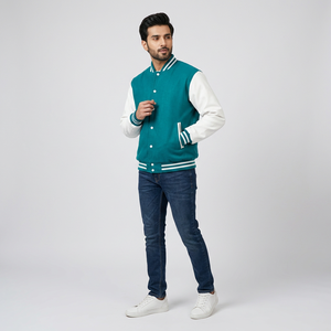Vente en gros 2025 – Nouvelle collection haut de gamme – Blouson universitaire unisexe personnalisé avec col montant, en toile ajustée, pour la saison hivernale - Product Image 1