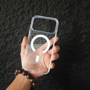 Funda Magnética Transparente de Acrílico para iPhone 17/16 Pro, 15, 17 Air, Anti-caídas, Superventas - Product Image 1
