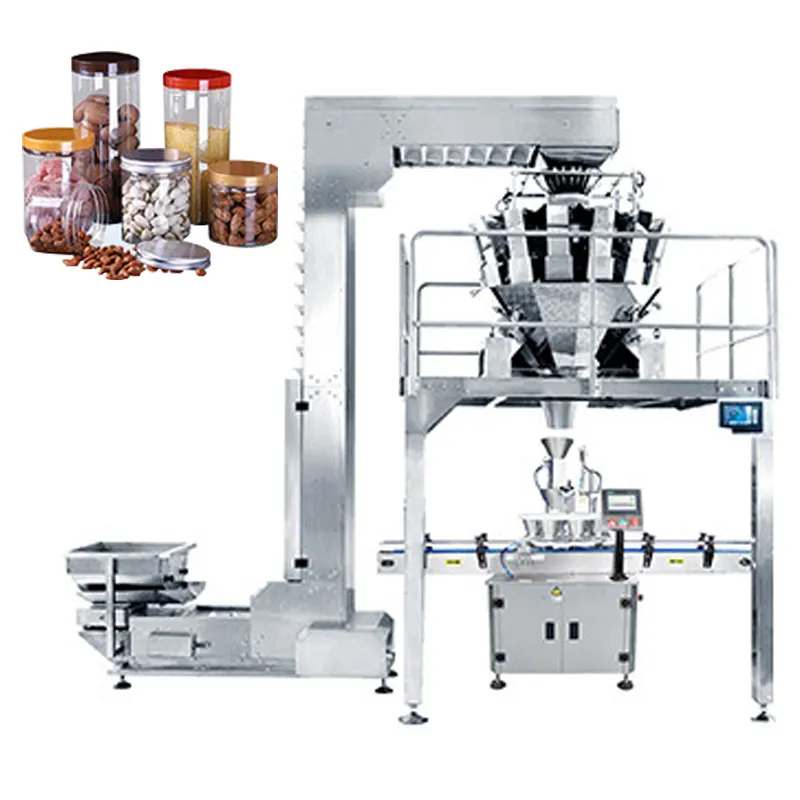Distribuidor de sementes de alta eficiência que conta partículas de enchimento de pó de café/linha de enchimento de pesagem automática