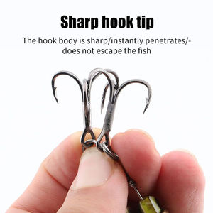 Fabricants Cuillère Spinner Composé Long Throw Métal Spinning Glitter Appât Trois Crochets - Product Image 6