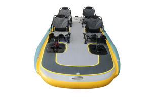 Kayak Gonfiabile Vicking in PVC <span class=keywords><strong>Leggero</strong></span> ed Ecologico, Barca per Attività Acquatiche con Motore e Timone, per Lago e <span class=keywords><strong>Mare</strong></span>, <span class=keywords><strong>Pieghevole</strong></span> per 4 Persone - Product Image 4