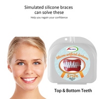 Prothèses dentaires supérieures/inférieures, facettes pour un sourire parfait, pâte dentaire, outils d'hygiène buccale, dents artificielles, sourire instantané, dents en silicone, cosmétiques dentaires