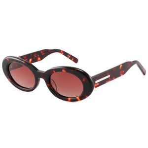Oval <b>Sunglasses</b> Full Rim Tortoise Shell <b>Frame</b> UV400 Protection Unisex Adult Fashion Sun Protection - Product Image 1
