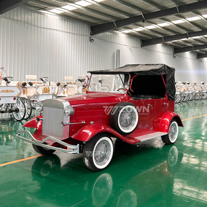 Factory Direct Electric Red 5 seat New Design Car Retro-style Classic Antique Safety Vintage Classic Car - Product Image 6