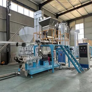 Automatic 2ton/h Animal Pet Catfish Shrimp Food Making Extruder Floating Fish Feed Pellet Machine