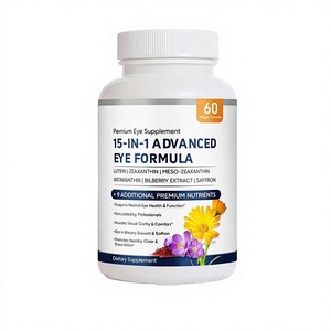 Complément alimentaire pour la santé des yeux OEM 15-en-1 à base d'astaxanthine, d'oméga 3, de lutéine et de zéaxanthine pour soutenir la vision et protéger contre la lumière bleue en capsules - Product Image 4