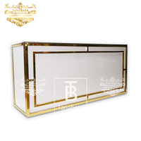 Ensembles de meubles de bar de luxe en acier inoxydable modernes pour les mariages et les fêtes, salon et hôtel