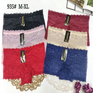 0.34 Dollar Model LAS024 Waist Free Wholesale Lace <strong>Boyshort</strong> Breathable Floral Lace <strong>Knickers</strong> With Many Colors - Product Image 5