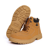 Chaussures de sécurité jaunes en microfibre, résistantes aux perforations, semelle intermédiaire en caoutchouc, bottes de travail haute visibilité, OEM