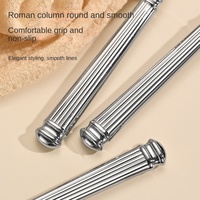 Couverts forgés de luxe ensembles de couverts argent or haute qualité Royal ensemble de couverts en acier inoxydable pour mariage banquet privé