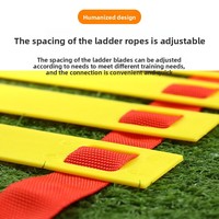 Échelle de vitesse agile pour l'entraînement de football, 12 sections, en plastique souple et écologique, 6m, pour le basketball, les obstacles, le sport, la remise en forme et la course à pied