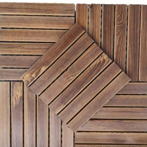 Baldosas de Madera Modernas con Recubrimiento de Aceite, Lisas, Entrelazadas, 300 x 300 mm, Ranuradas, Impermeables para Exteriores - Product Image 4