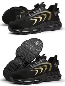 Chaussures de sécurité à lacets d'hiver pour hommes avec boutons respirants antidérapants et antidérapants et chaussures de sécurité de travail en matériau durable - Product Image 4