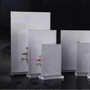Giá Rẻ Từ PMMA <span class=keywords><strong>Menu</strong></span> Chủ Thẻ T Shape 5X7 Rõ Ràng Acrylic Bảng Lều - Product Image 2