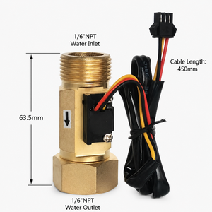 Sensore di flusso d'acqua <span class=keywords><strong>a</strong></span> turbina ad effetto Hall in ottone con filettatura maschio da 1/2" e 3/4" <span class=keywords><strong>per</strong></span> caldaie <span class=keywords><strong>a</strong></span> parete <span class=keywords><strong>a</strong></span> <span class=keywords><strong>gas</strong></span> e componenti <span class=keywords><strong>per</strong></span> scaldabagni - Product Image 4