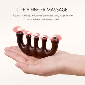 Kit kesehatan Cina Tradisional Sandal kualitas tinggi sisir rambut kayu sisir kulit kepala pijat tubuh kantong pemijat akupunktur sisir stimulasi - Product Image 5