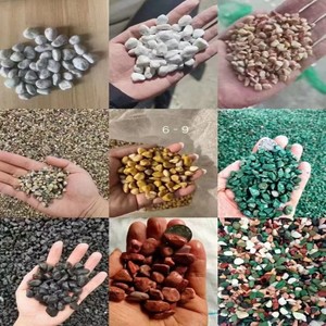 Kích thước nhỏ đá cẩm thạch tự nhiên sỏi đá sỏi sỏi đá trắng màu 4 đến 6mm sỏi đá - Product Image 4