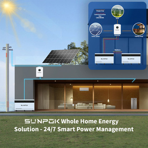 แบตเตอรี่ SUNPOK 8000 รอบการใช้งาน 48V 51.2V 300Ah Lifepo4 15 กิโลวัตต์ 15 กิโลวัตต์ชั่วโมง แบตเตอรี่พลังงานแสงอาทิตย์ แบตเตอรี่ลิเธียม พร้อมหน้าจอสัมผัส - Product Image 2